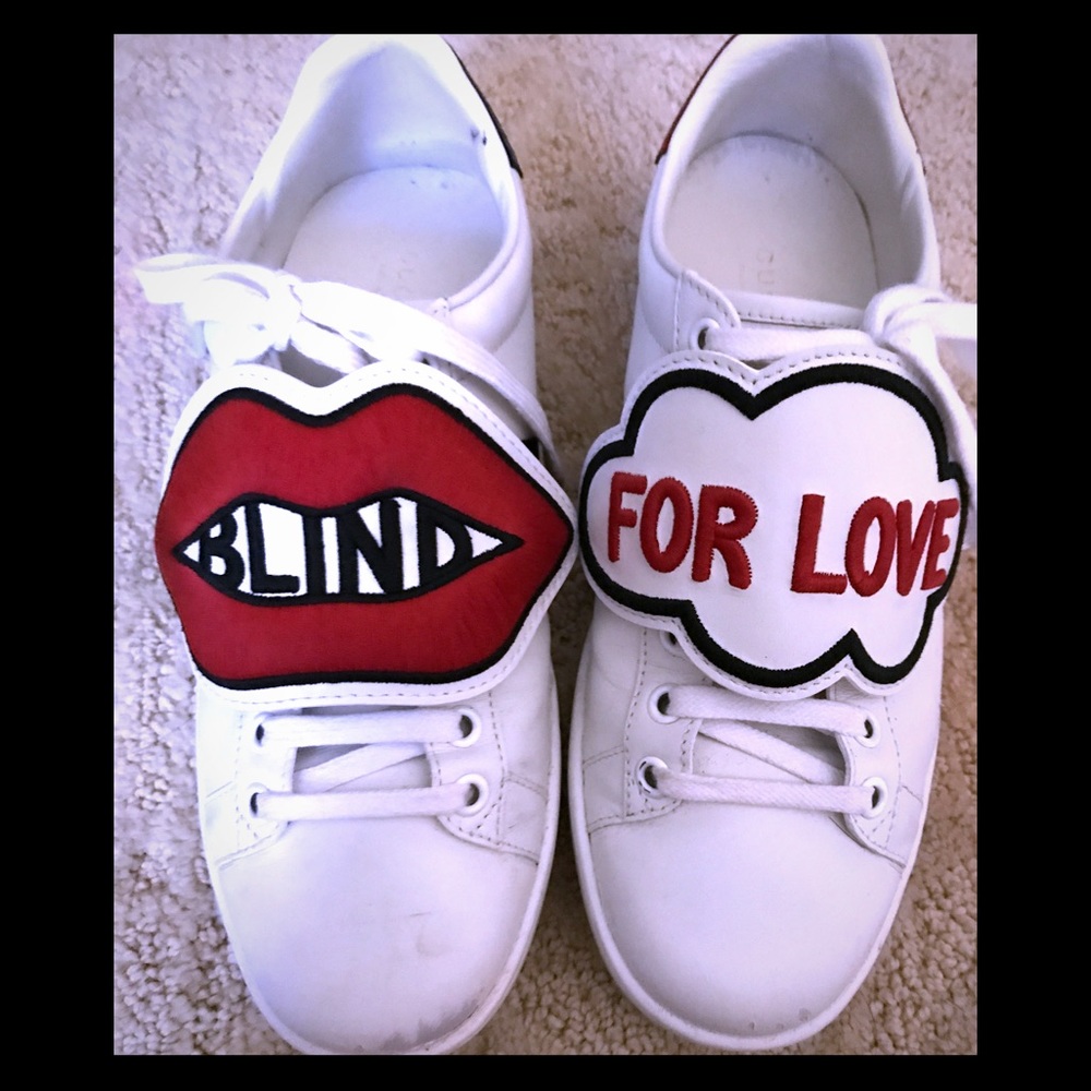 Authentic gently used BLIND FOR LOVE sneakers ❤️ SOLD LOCAL